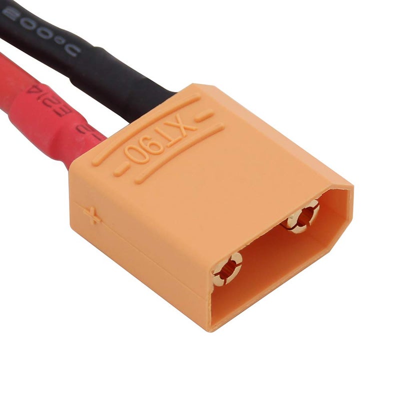 OliYin 3pcs XT90 Male to T Plug Female Connector Converter Adaptor with 12awg 1.96inch Cable(Pack of 3) - Image 5